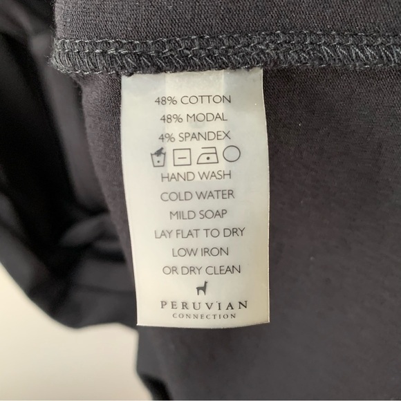 Peruvian Connection Tie Back V-Neck Sleeveless Black Dress Medium - Picture 8 of 9